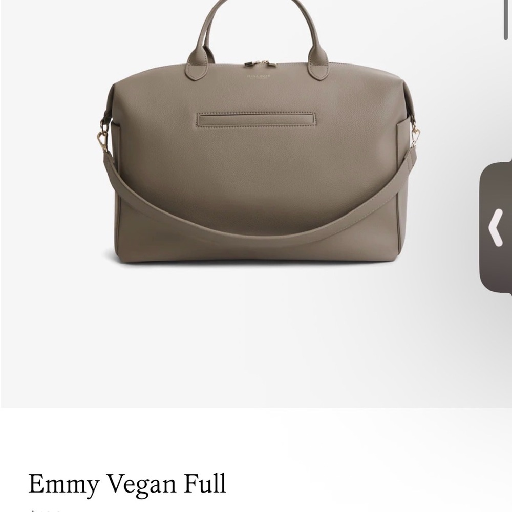RESERVED Emmy Vegan Full Tote Bag in Taupe